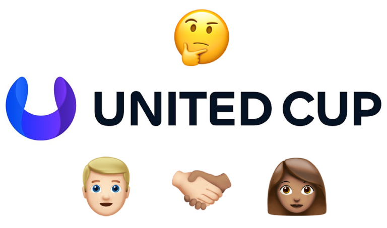 United Cup man and a tanned woman