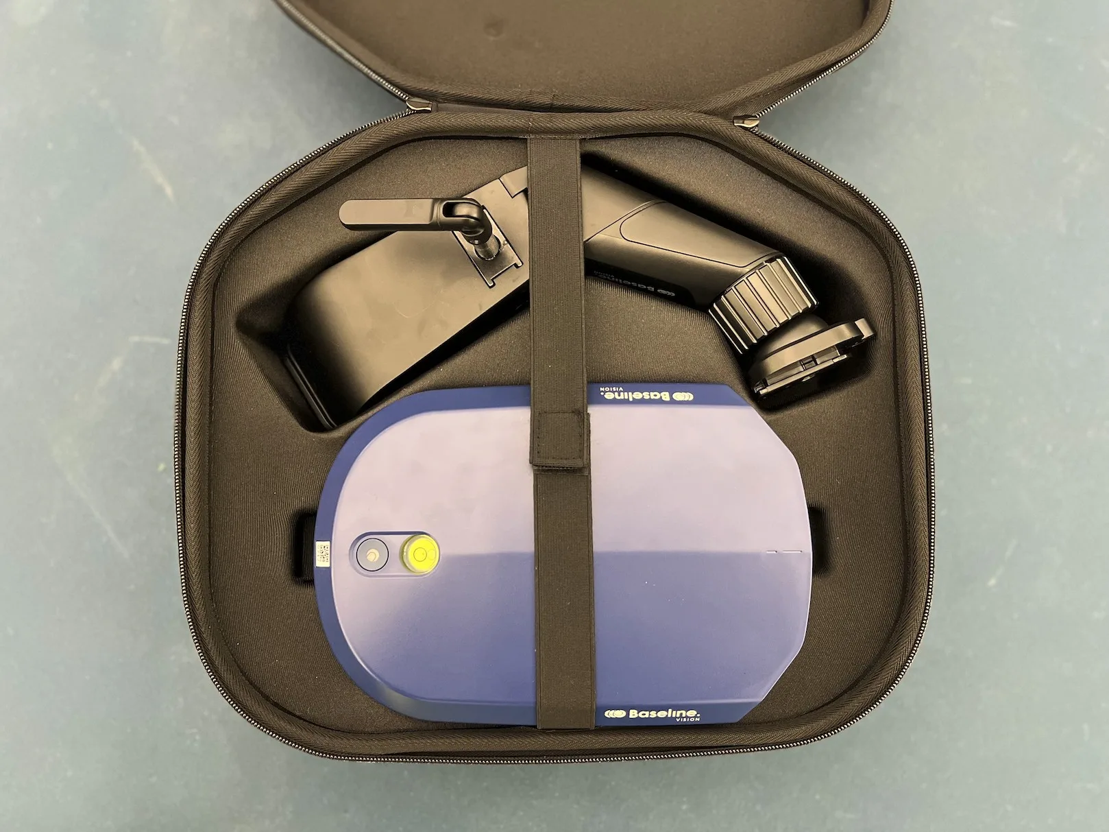 Baseline Vision with items strapped in