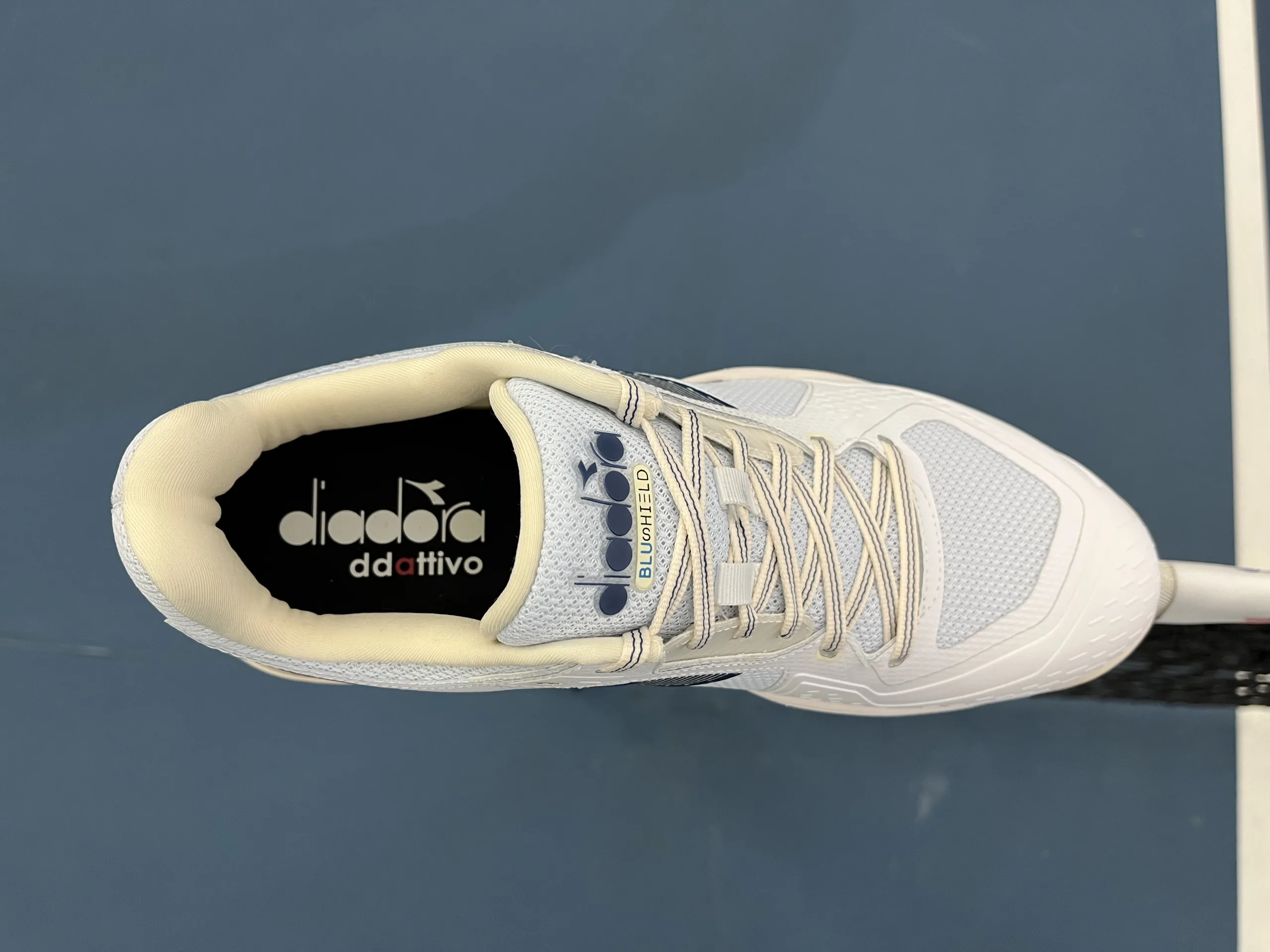 Diadora Blushield 3 Torneo upper view