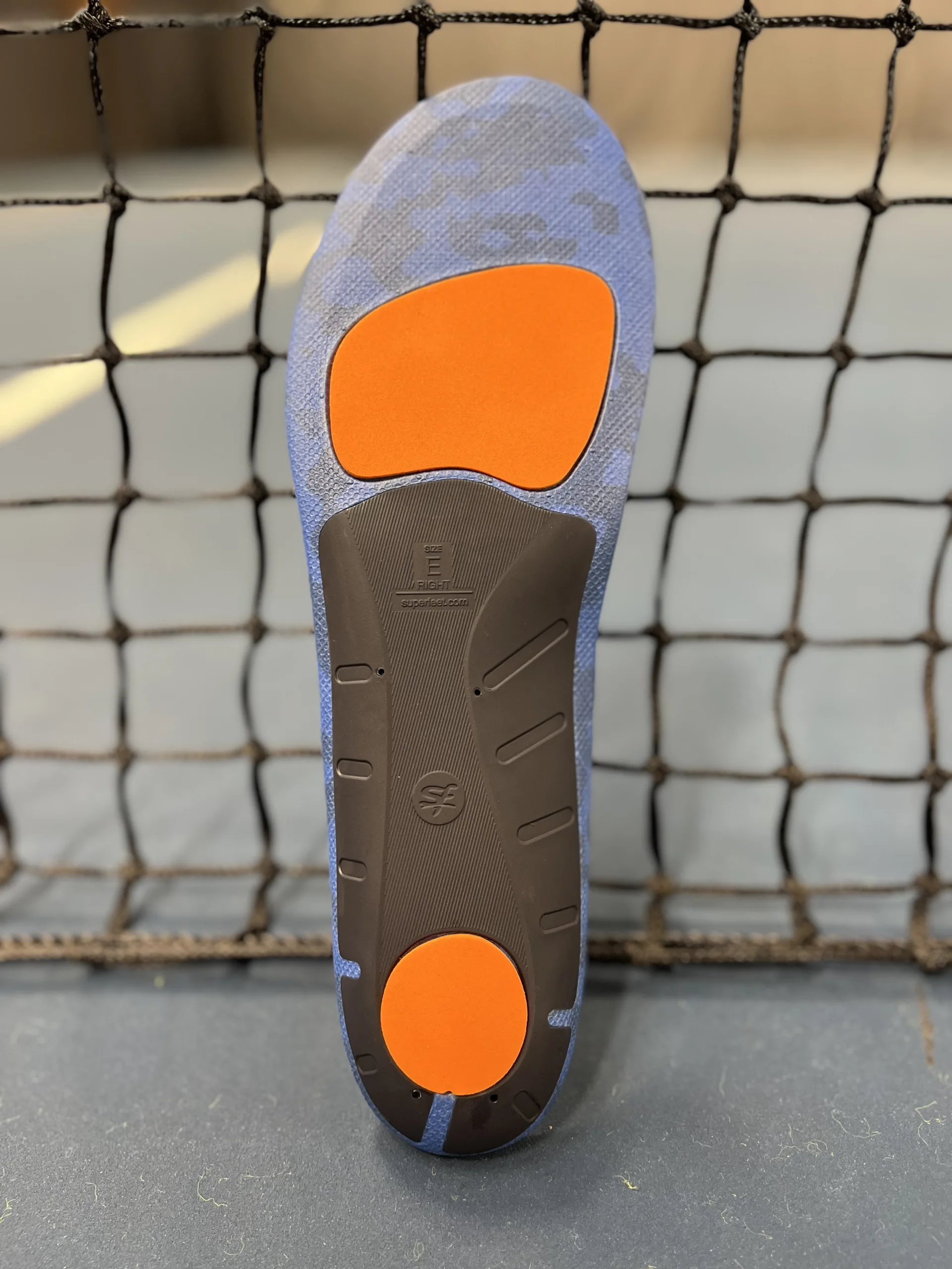 Superfeet Active Cushion insole from the bottom